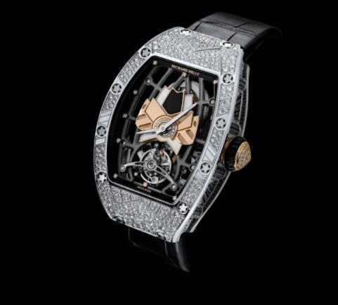 Richard Mille RM 71-01 Automatic Winding Tourbillon Talisman White Gold Diamond Replica Watch